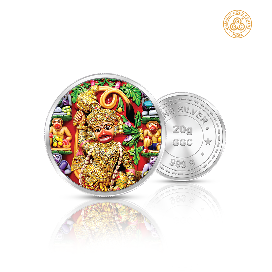 20gm GGC Kashtbhanjan Silver Color Coin 24k (999.9)