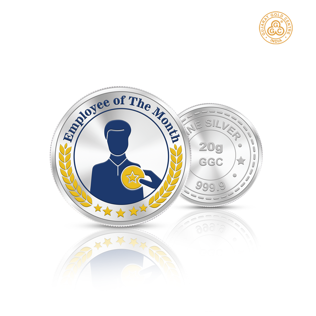 20gm GGC Employee of the Month Silver Color Coin 24k (999.9)