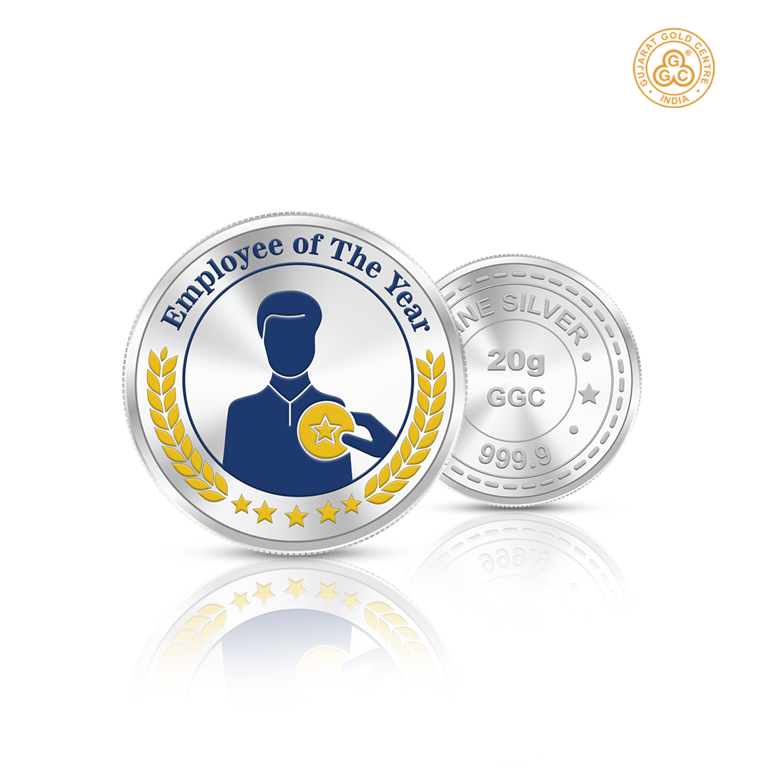 20gm GGC Employee of the Year Silver Color Coin 24k (999.9)