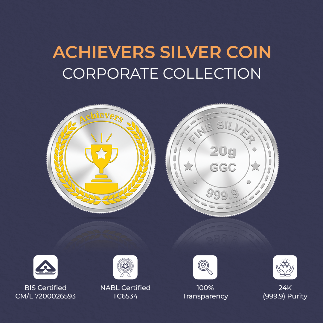 20gm GGC Achievers Silver Color Coin 24k (999.9)