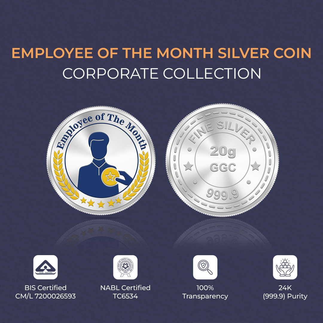 20gm GGC Employee of the Month Silver Color Coin 24k (999.9)