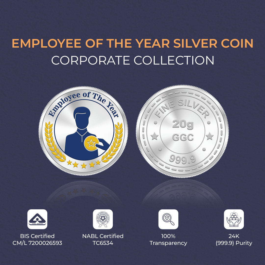 20gm GGC Employee of the Year Silver Color Coin 24k (999.9)