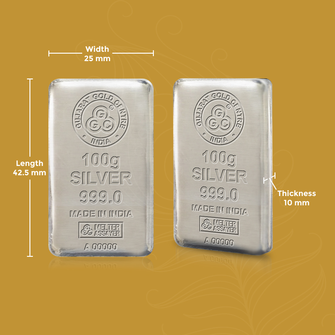 100 GM GGC 24K Silver Bar