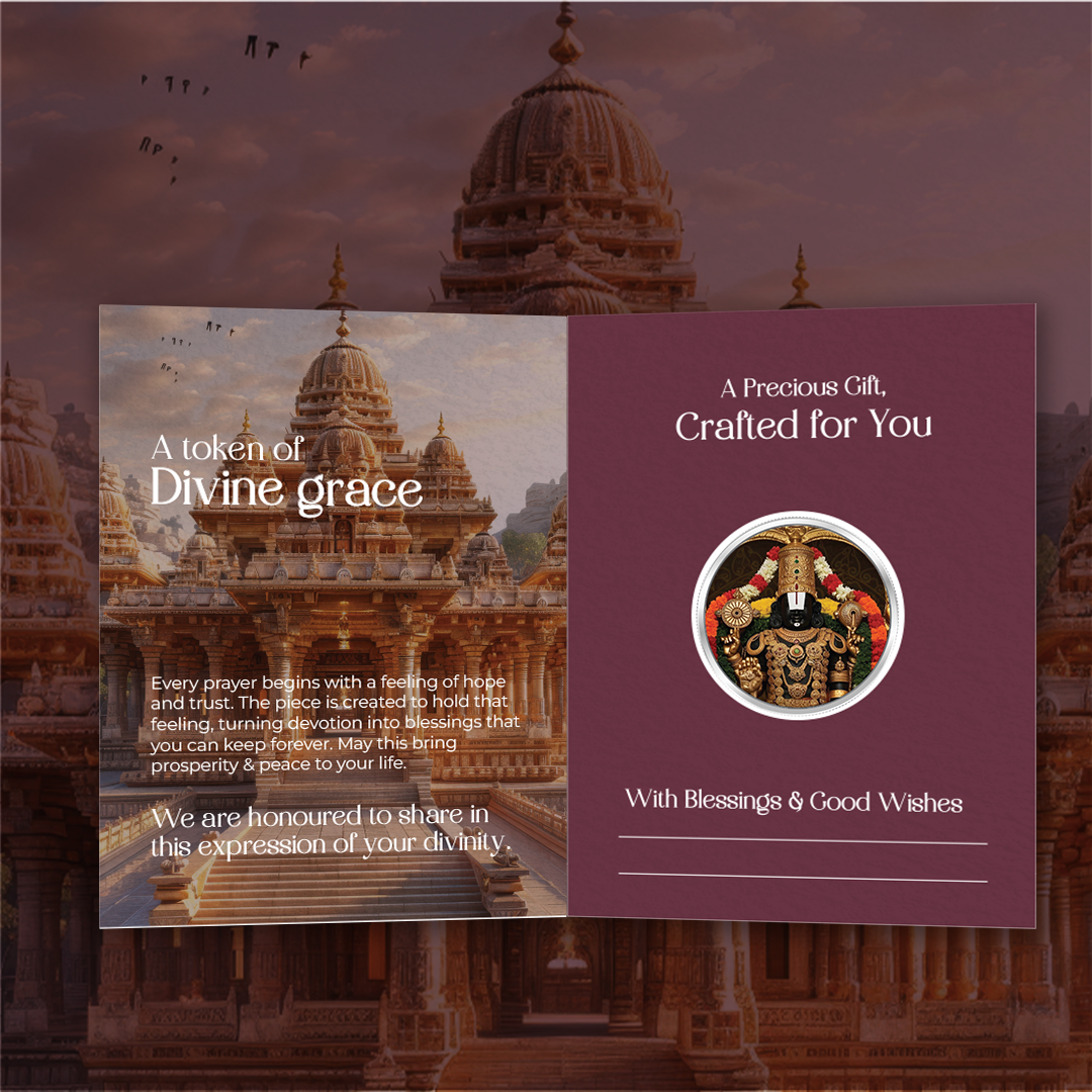 20gm GGC Tirupati Balaji Silver Color Coin 24k (999.9)