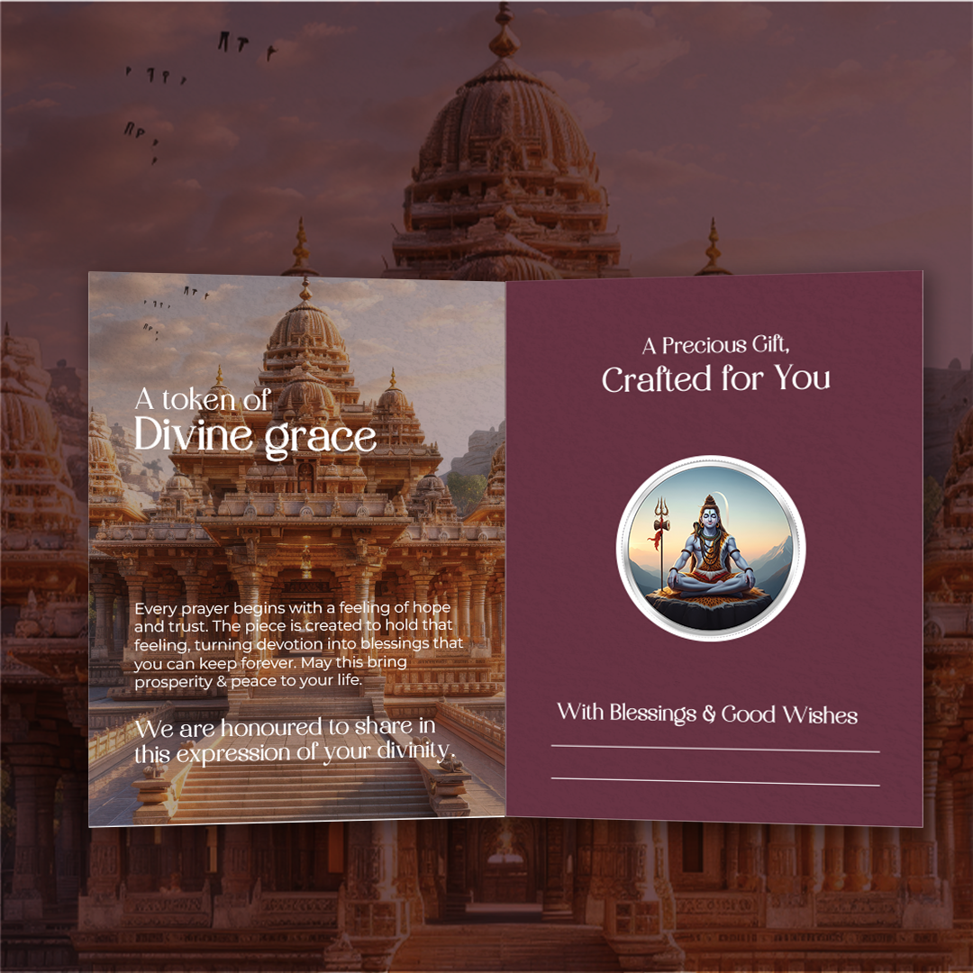 20gm GGC Shiva Silver Color Coin 24k (999.9)