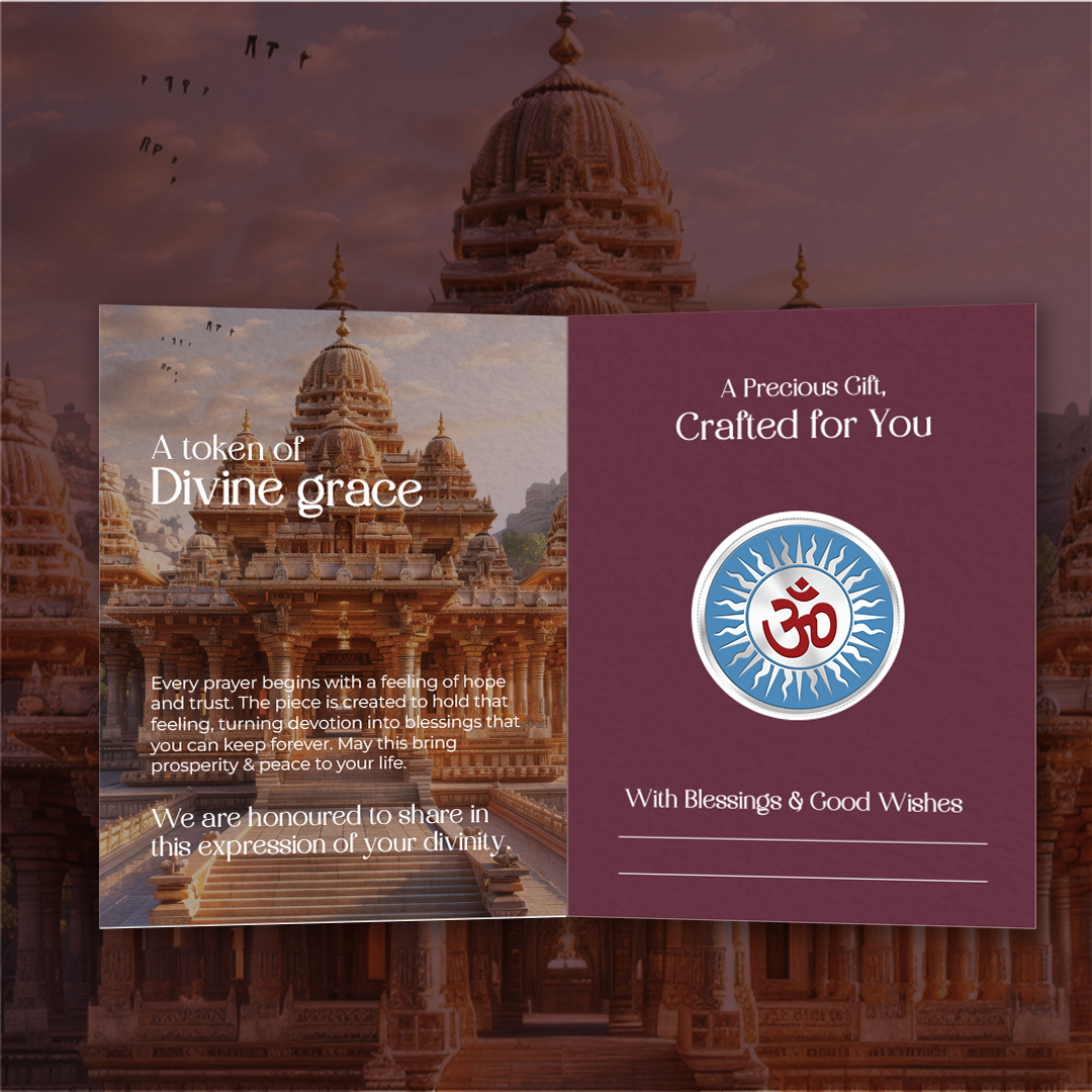 20gm GGC Om Silver Color Coin 24k (999.9)