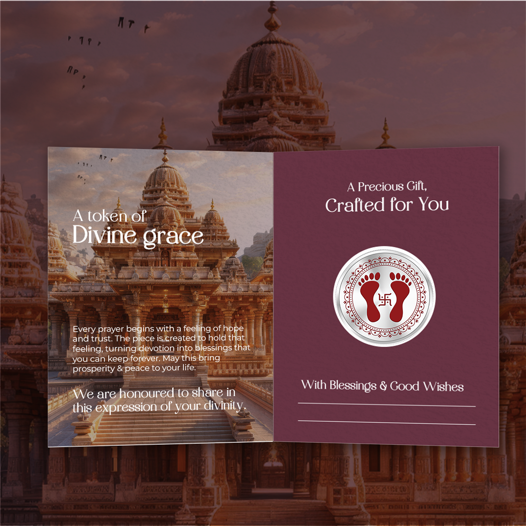 20gm GGC Pagla & Swastik Silver Color Coin 24k (999.9)