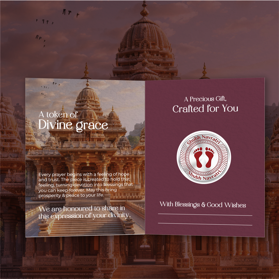 20gm GGC Shubh Navratri Pagla Silver Color Coin 24k (999.9)