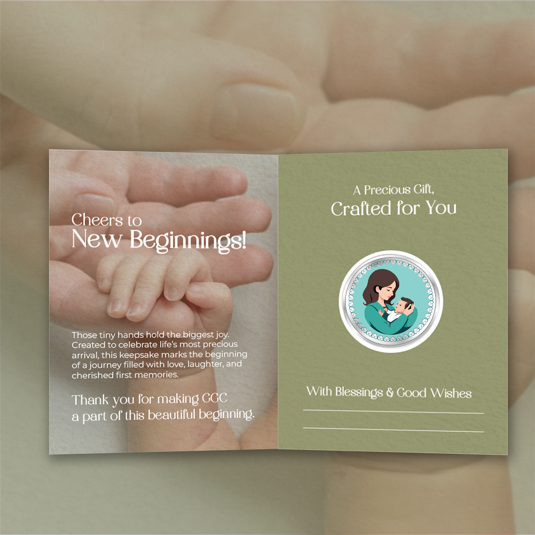 20gm GGC Mother Infant Silver Color Coin 24k (999.9)