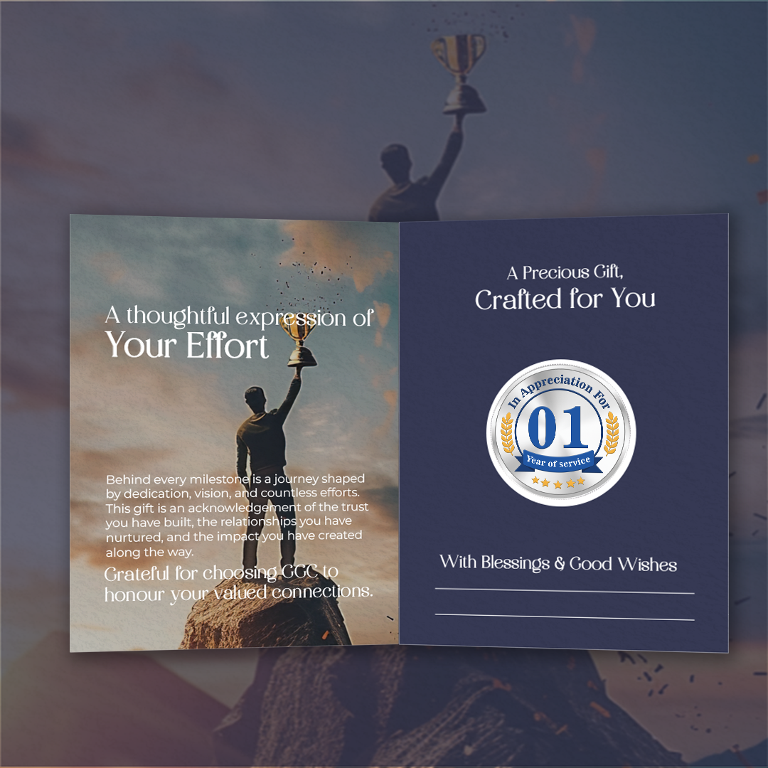 20gm GGC 01 Year of Service Silver Color Coin 24k (999.9)