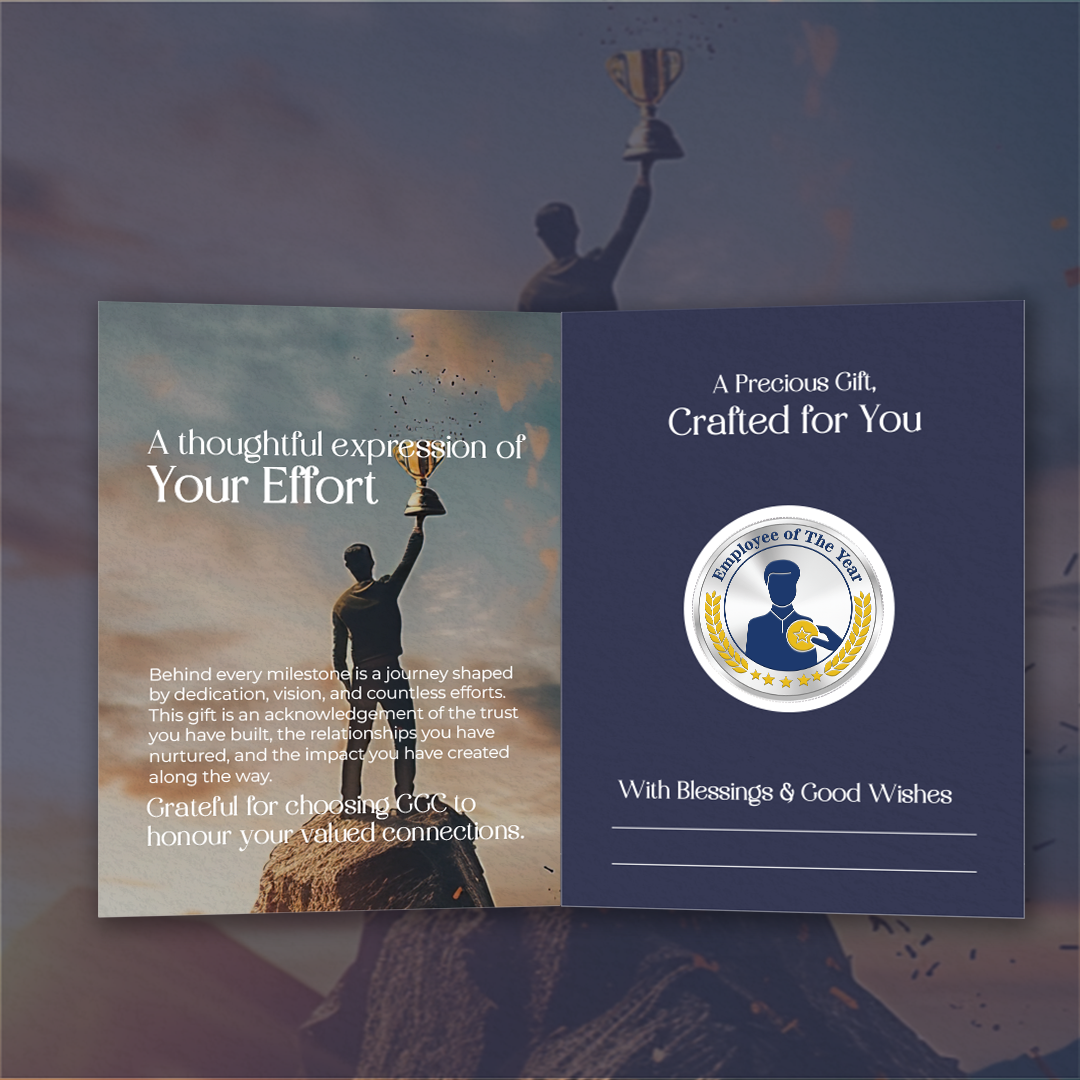 20gm GGC Employee of the Year Silver Color Coin 24k (999.9)