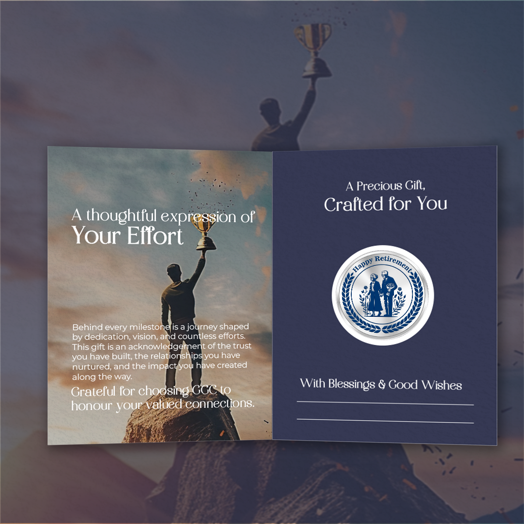 20gm GGC Retirement Silver Color Coin 24k (999.9)