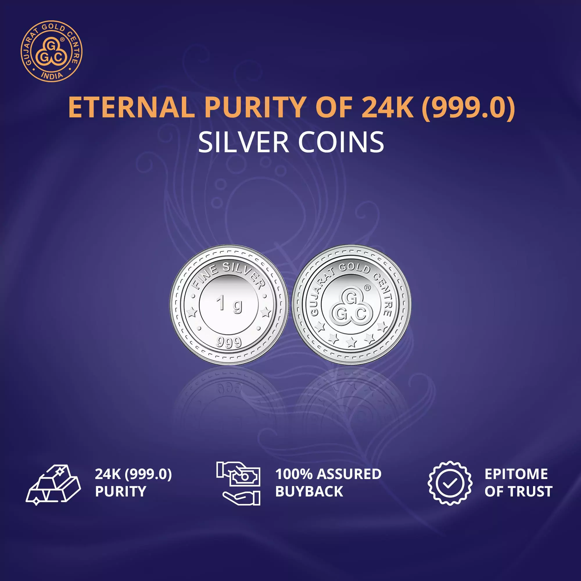1gm GGC 24K Silver Coin