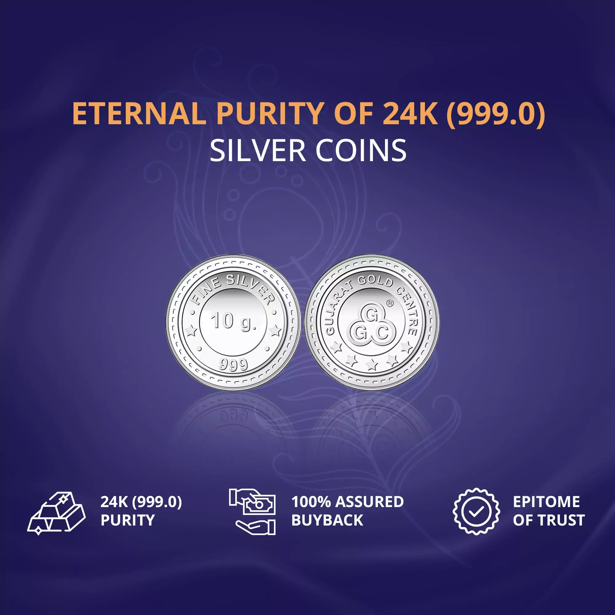 10gm GGC 24K Silver Coin