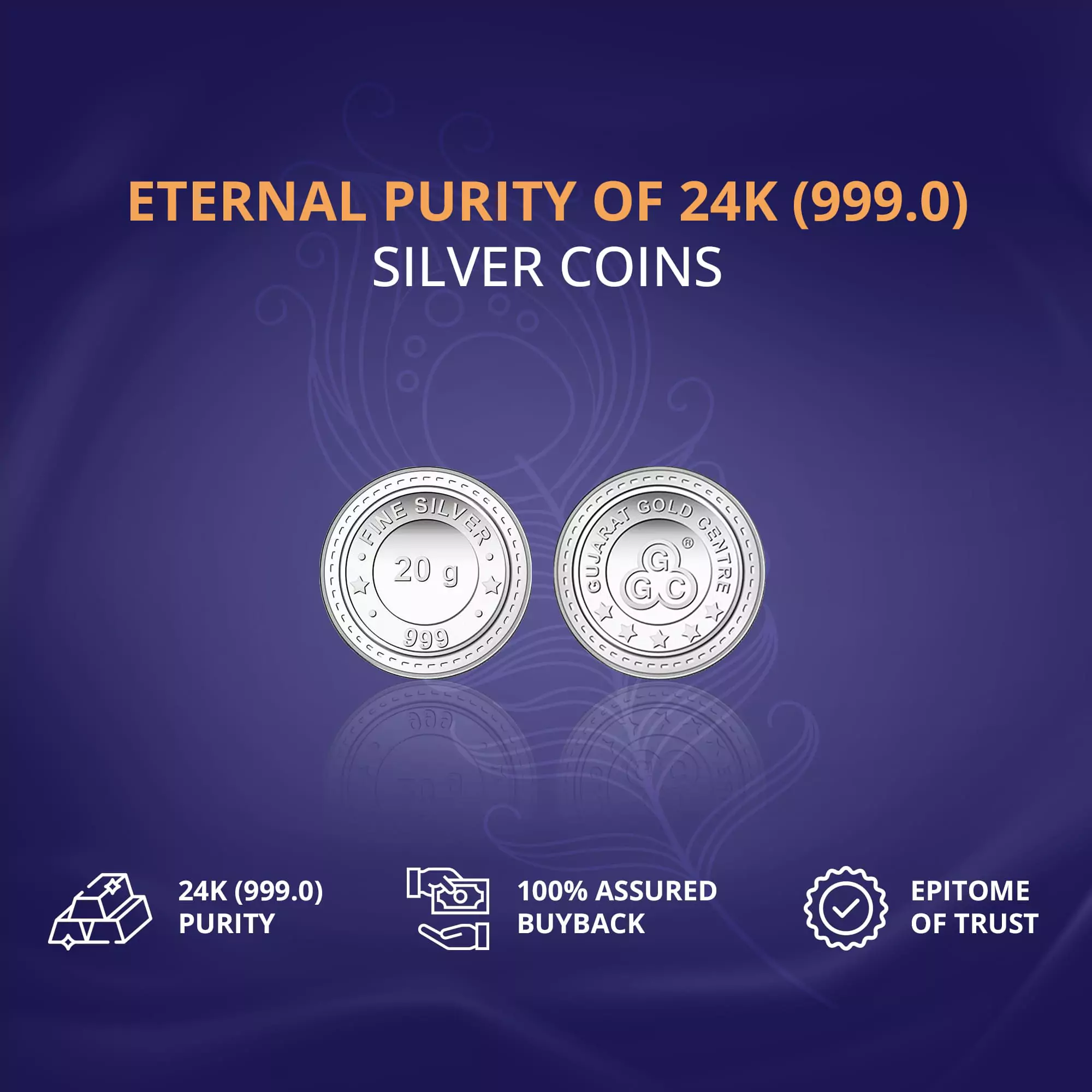 20gm GGC 24K Silver Coin