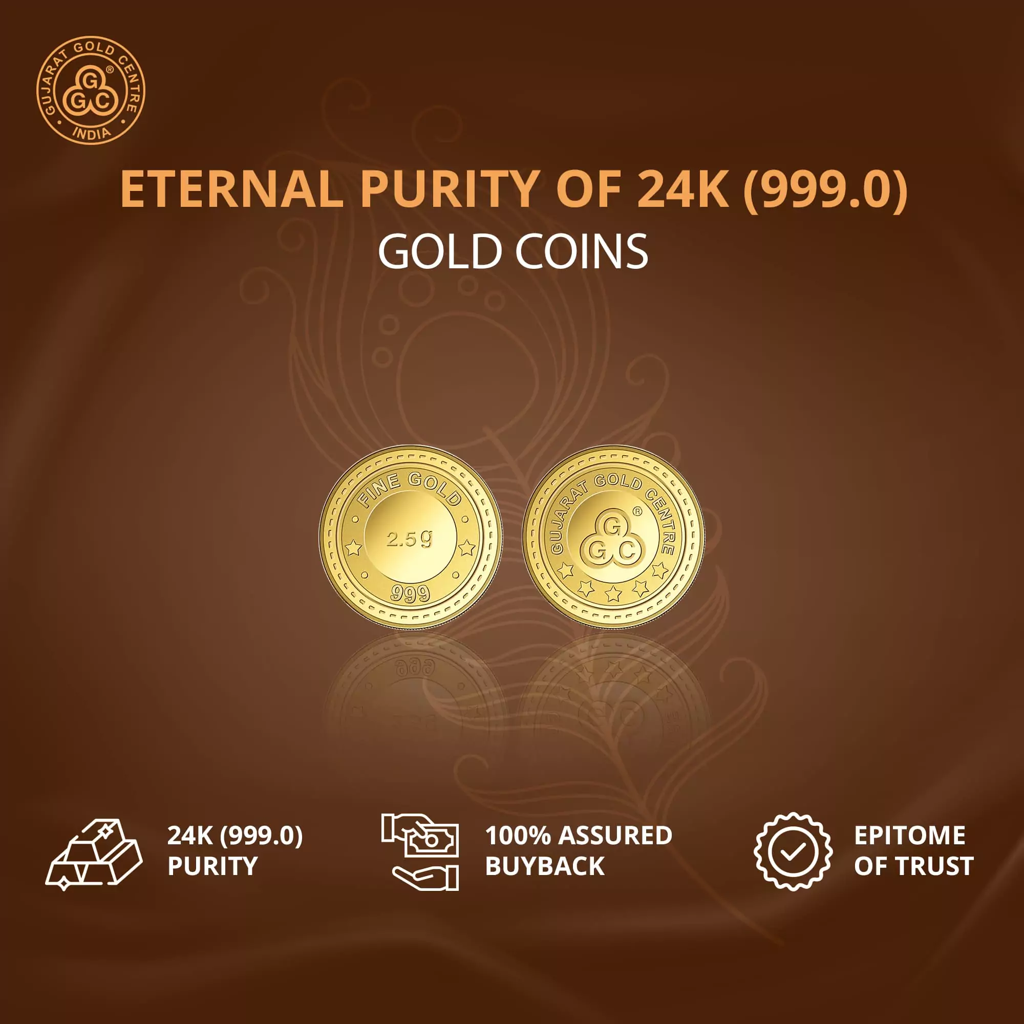 2.5gm GGC 24K Gold Coin