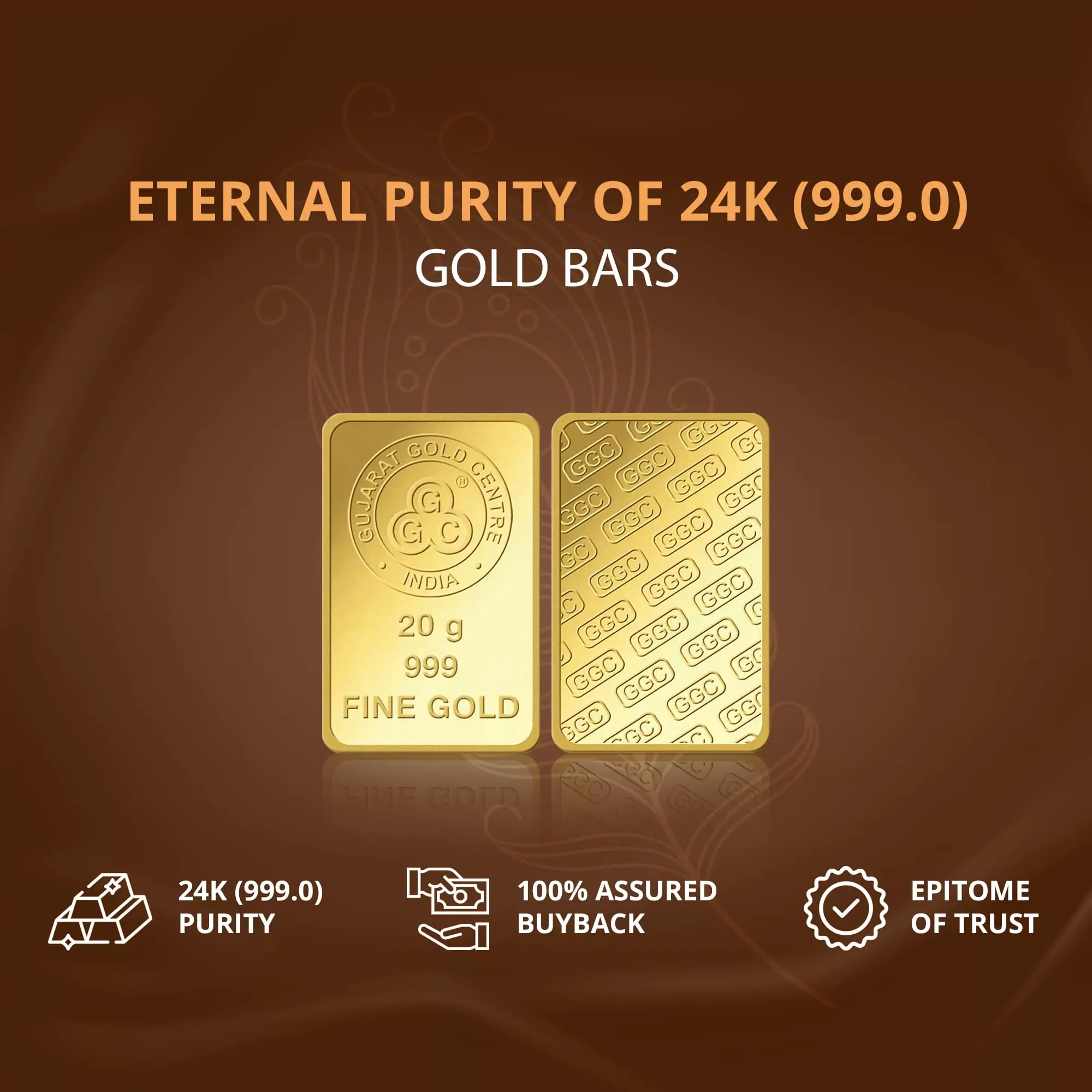 20gm GGC 24K Gold Bar