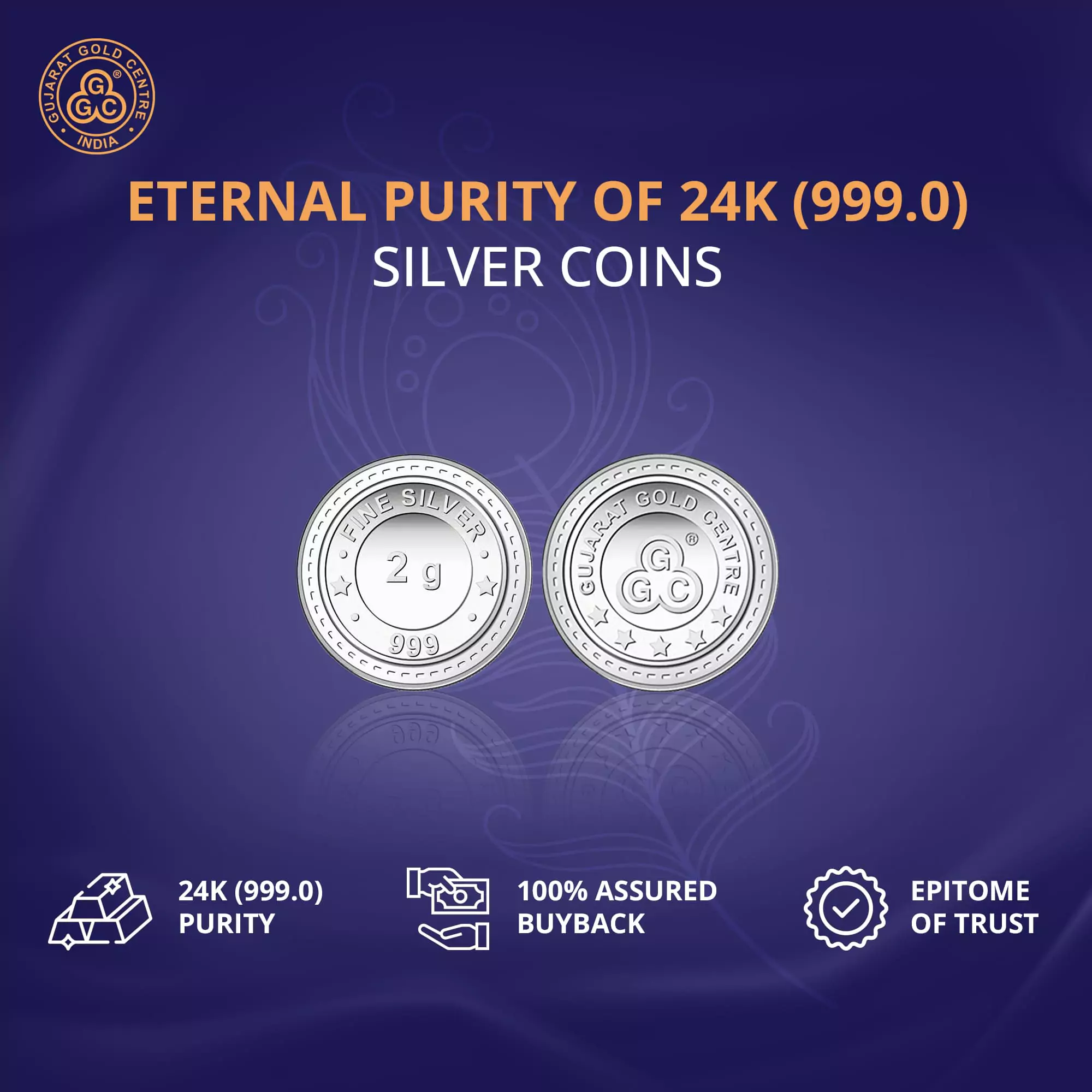 2gm GGC 24K Silver Coin