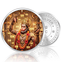20gm GGC Hanuman Bhakti Silver Color Coin 24k (999.9)