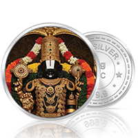 20gm GGC Tirupati Balaji Silver Color Coin 24k (999.9)