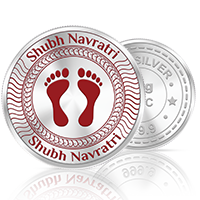 20gm GGC Shubh Navratri Pagla Silver Color Coin 24k (999.9)