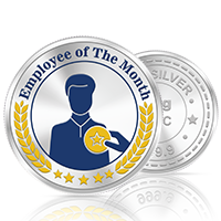 20gm GGC Employee of the Month Silver Color Coin 24k (999.9)