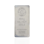 500 GM GGC 24K Silver Casted Bar