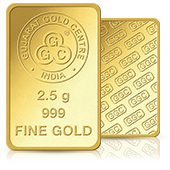 2.5gm GGC 24K Gold Bar